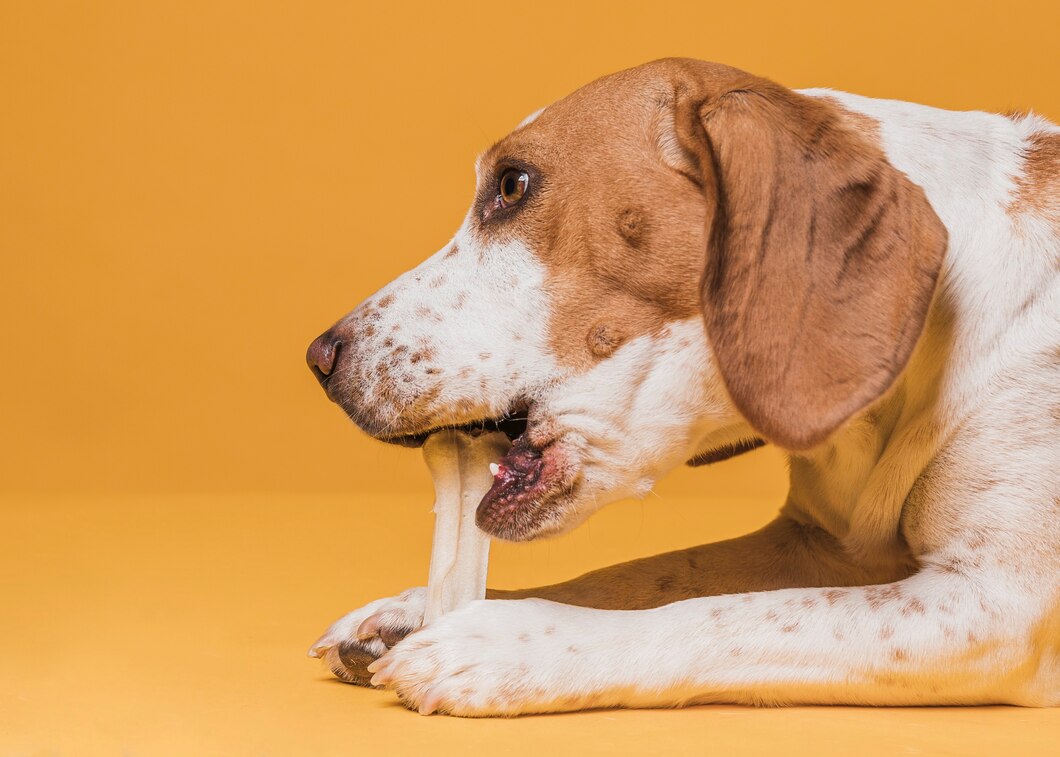 vista-lateral-lindo-perro-comiendo-hueso_23-2148366883.jpg